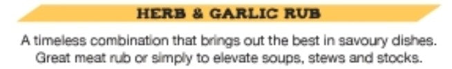 TASTE MERCHANT Herb and Garlic Seasoning