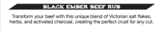 TASTE MERCHANT Black Ember Beef Rub