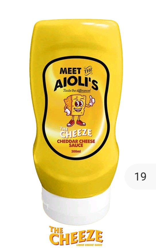 MEET THE AIOLI'S cheddar cheese sauce