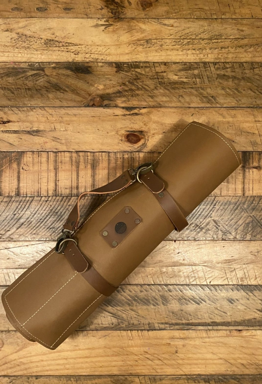 Handmade Leather Knife Roll (10 Pockets